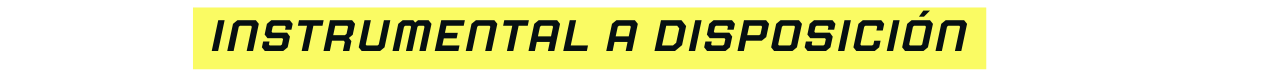 INSTRUMENTAL A DISPOSICIÓN